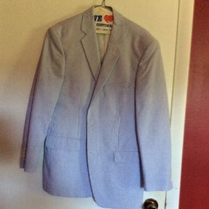 Seersucker blue sport coat